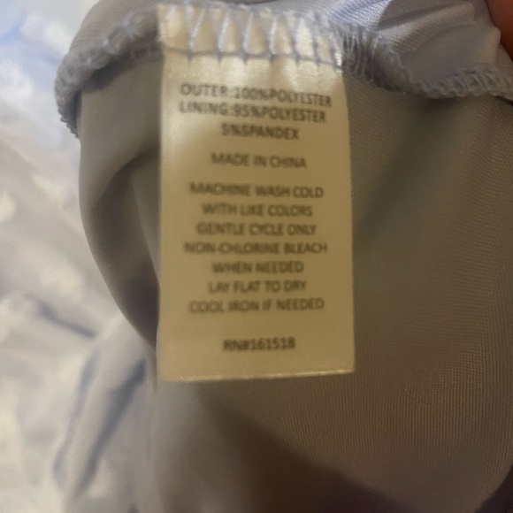 Women’s Spring Easter Dress_Babydoll Polkadot_Powder Blue_XS_Women - Picture 5 of 6